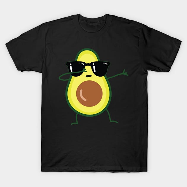 The Dabbing Avocado Plant Green Food Lover T-Shirt by HouldingAlastairss